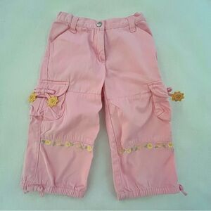 Gymboree Sunflower Fields Pink Capri Cargo Pants
